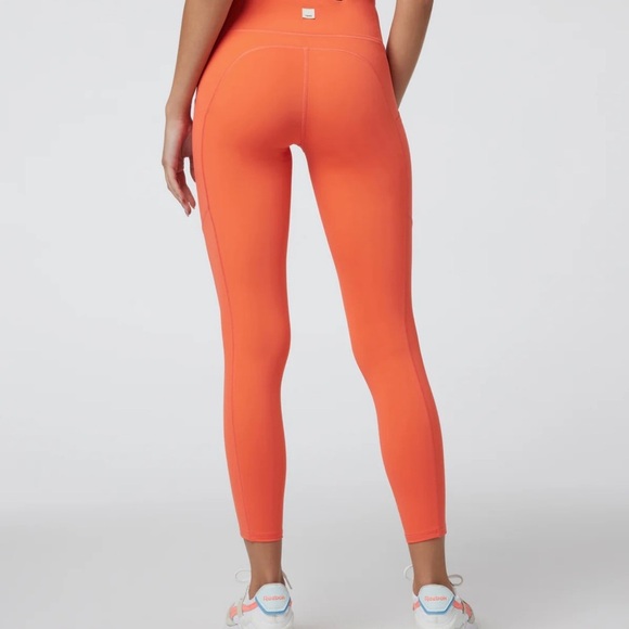 🔥🔥Vuori Vibrant Orange High-Waist Leggings STUDIO Size: XS🔥🔥 - Picture 3 of 14